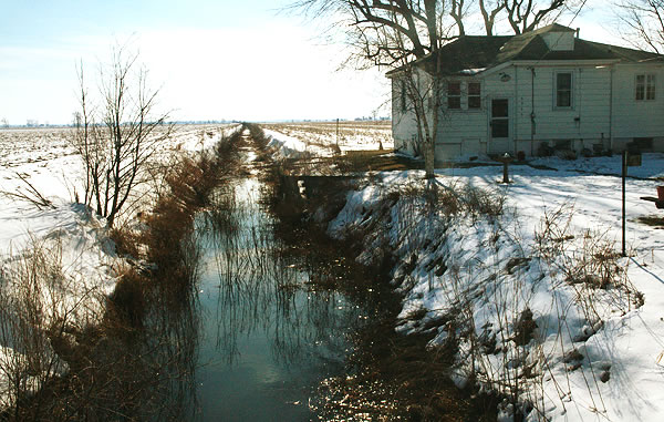 House and drainage ditch, Laporte county