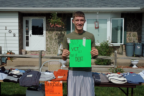 Help a vet get out of debt, Grissom St. yard sale, Walkerton