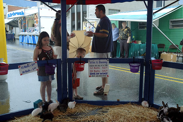 Win a bunny, North Judson Mint Festival
