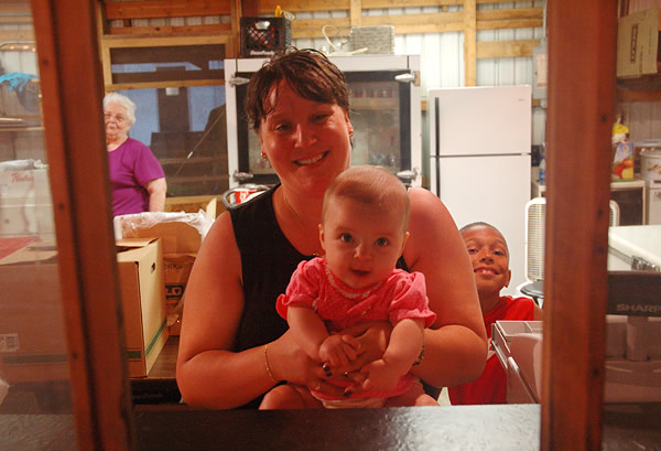 Mother and baby, Marshall County fair