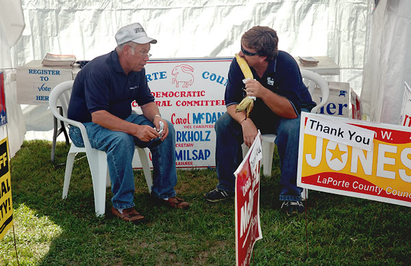 Democratic Party booth, Victory City Festival, Kingsford Heights