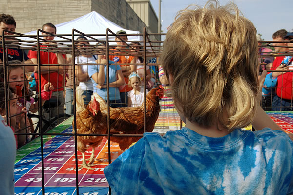 Chicken bingo, Francesville Fall Festival