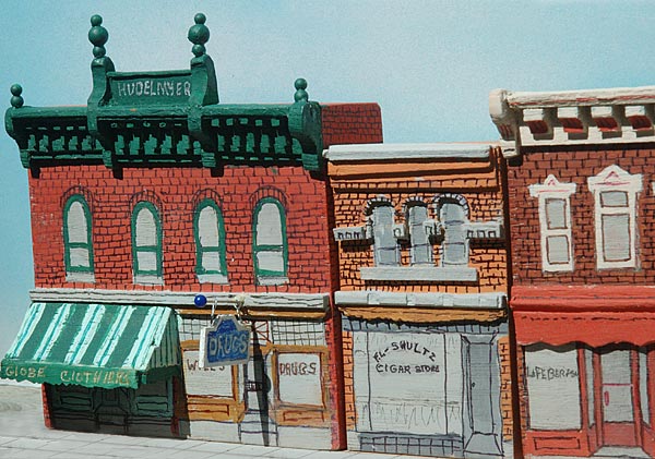 Model of downtown Walkerton in 1935, by Walkerton Historical Society 