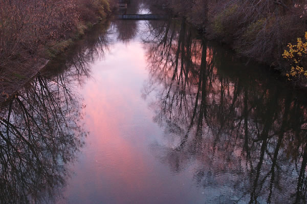 Pink Kankakee river
