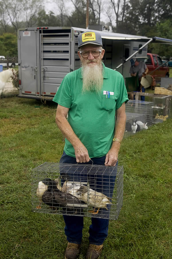 Stanley Jordan buying ducks, Animal Swap Meet, Starke County
